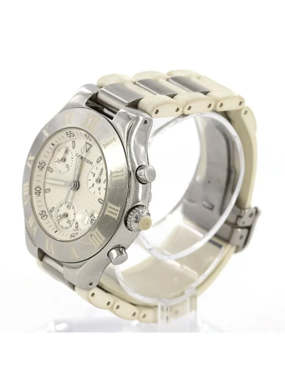 Cartier Chrono Scarf LM SS Quartz Watch